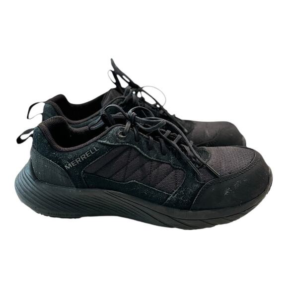 Merrell Men's Black Alpine Sneaker Carbon Fiber Work Shoe Size 8.5 - Picture 2 of 10